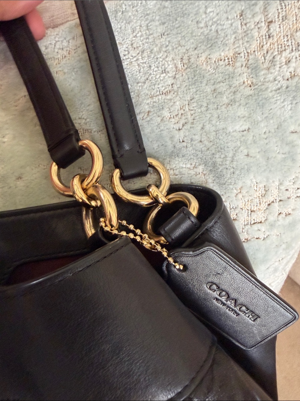 EUC | Coach Lexy Black Quilted Leather Shoulder bag - Picture 7 of 12